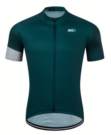 Men's Short-sleeve Cycling Jersey - Dark Green