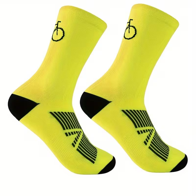 Men's Cycling Socks - Bicycle Icon